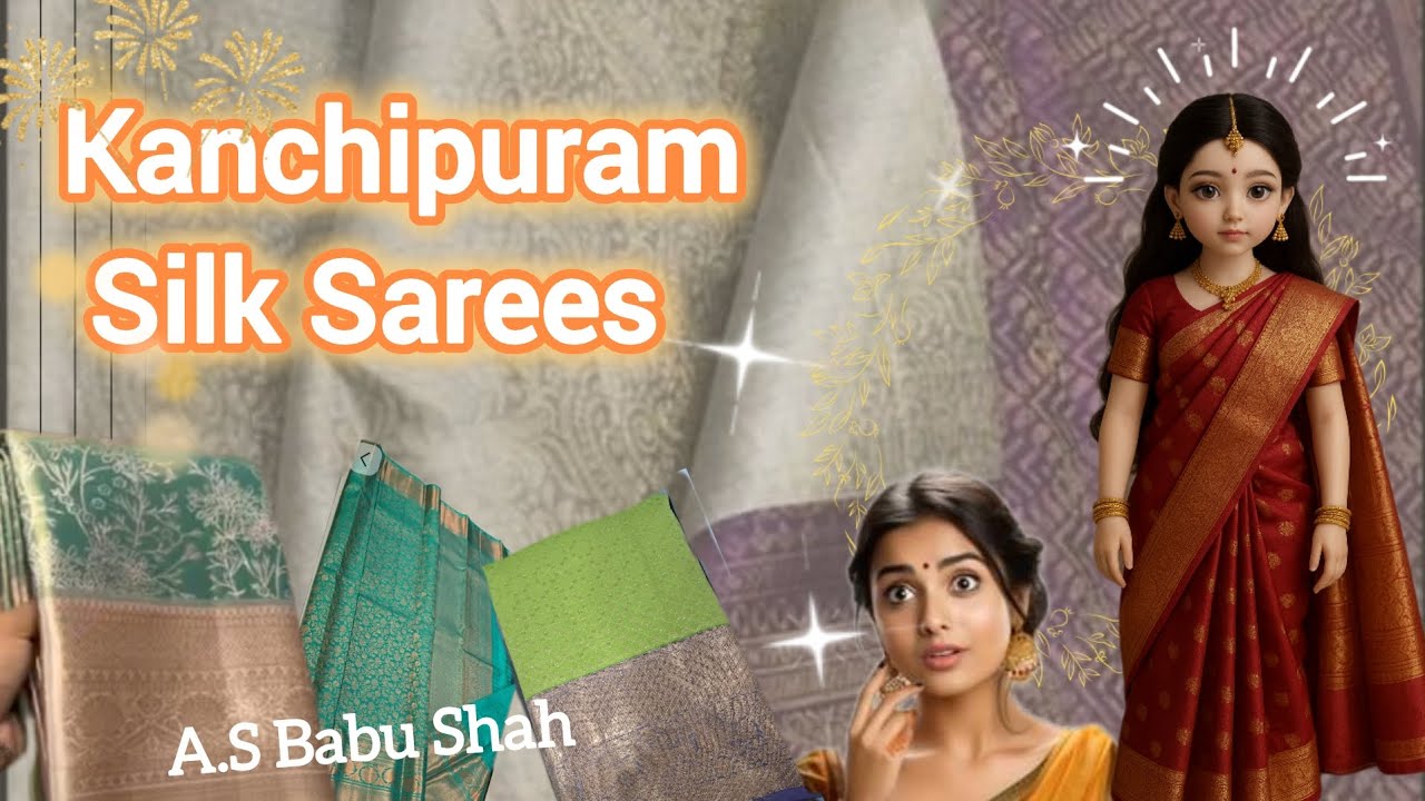 🌸 Kanchipuram Sarees Collection at A.S Babu Shah | Traditional Wear 🌸