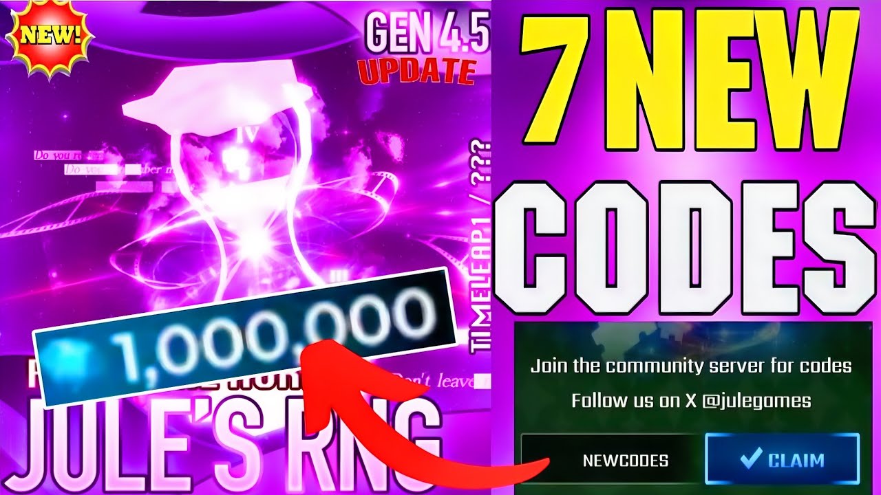 ⚠️UPDATE❤️💥CODES⚠️ JULE'S RNG ROBLOX CODES FEBRUARY 2026- CODES FOR JULE'S RNG