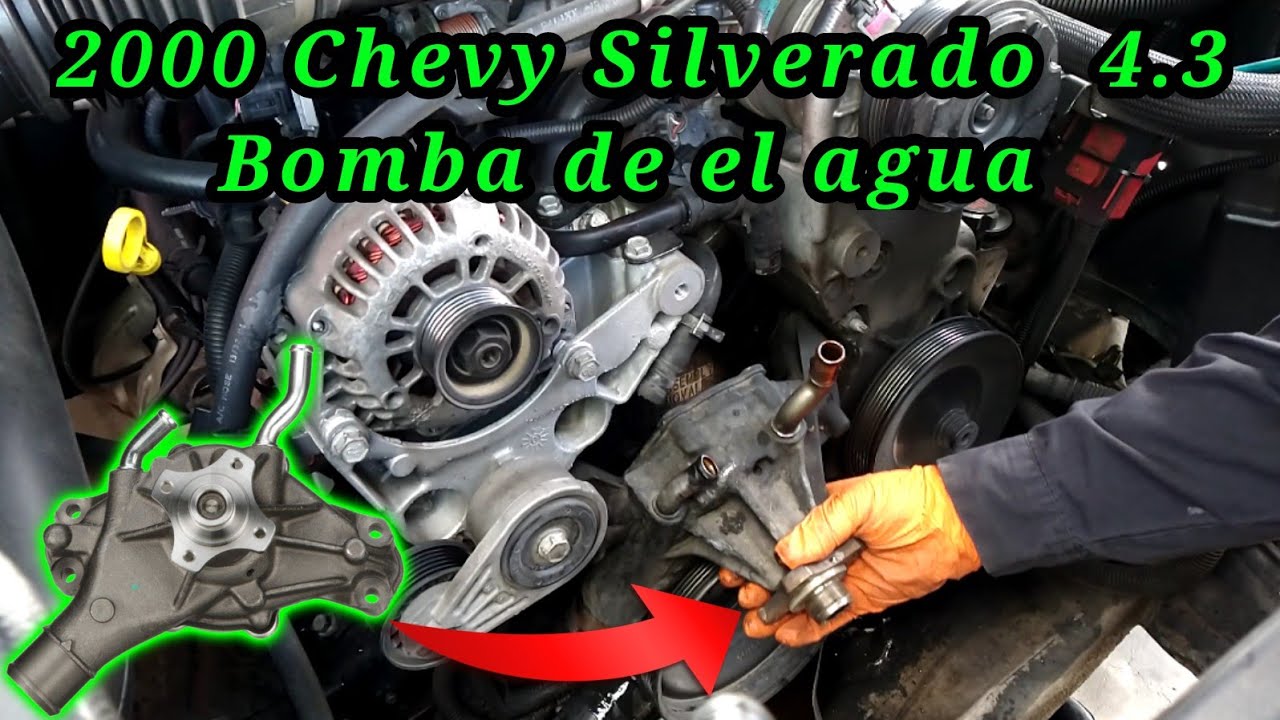 2000 Chevy Silverado 4.3 Cómo cambiar la bomba de el agua (How to change the water pump)
