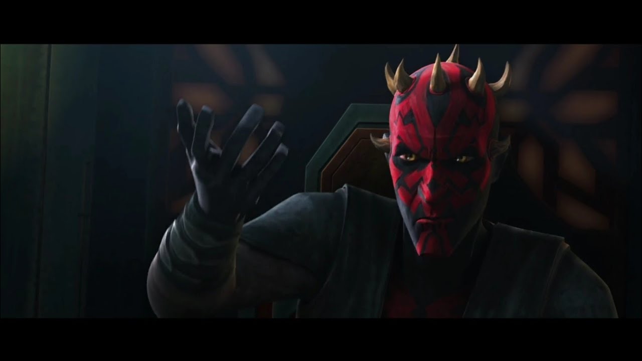 Darth Maul Force Chokes Bo-Katan Star Wars The Clone Wars S7 Ep10 (The Phantom Apprentice)