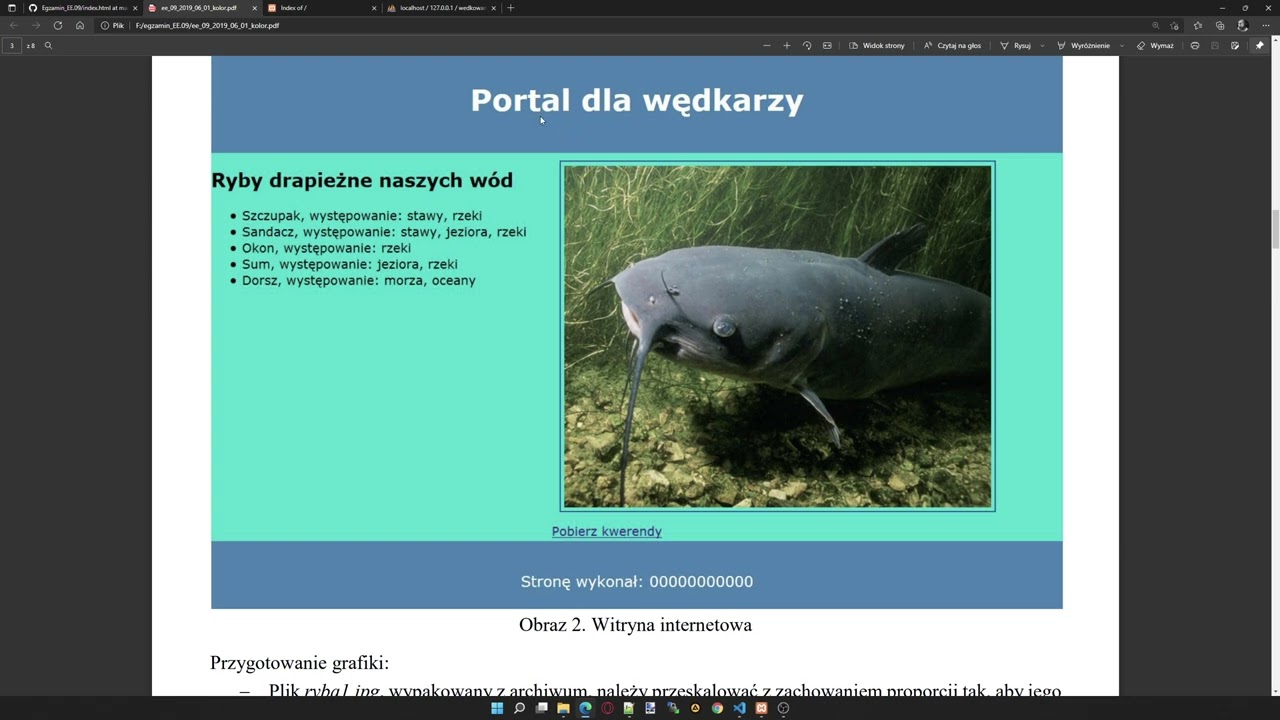 Egzamin zawodowy z kwalifikacji INF.03 - EE.09 #2019 - MySql & Php