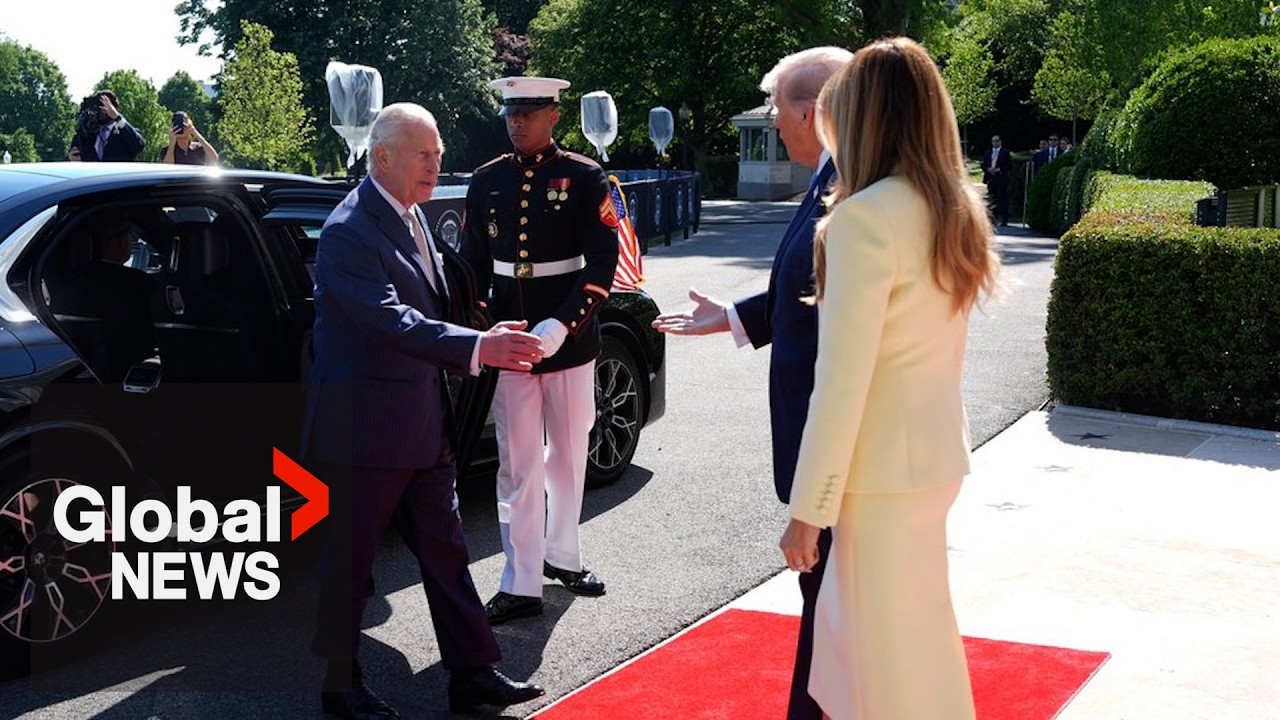 Trump welcomes King Charles, Queen Camilla to White House on royals' US state visit