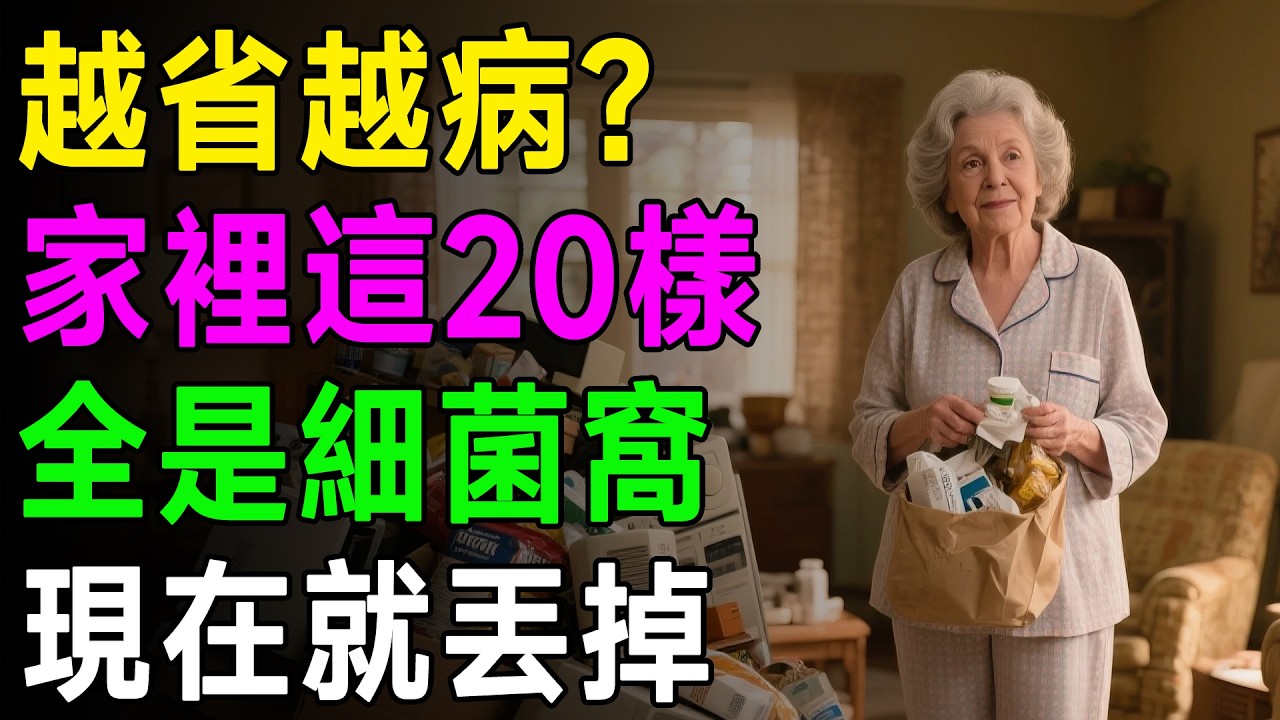 這20樣東西留著就是「養病」！資深護理師：別讓客廳變成細菌溫床，丟了才健康！ #居家衛生 #長輩健康