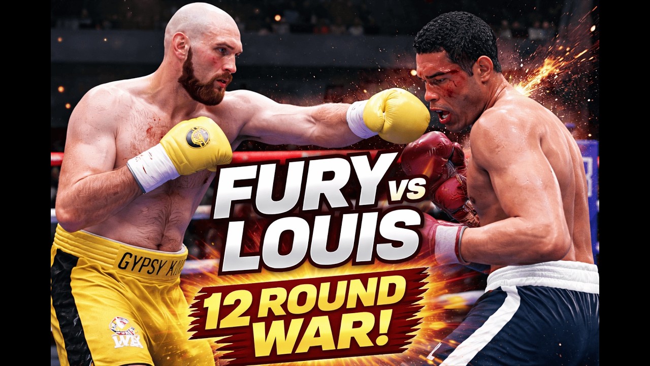 Tyson Fury vs Joe Louis | Fury Knocked Down TWICE – Brutal 12 Round War