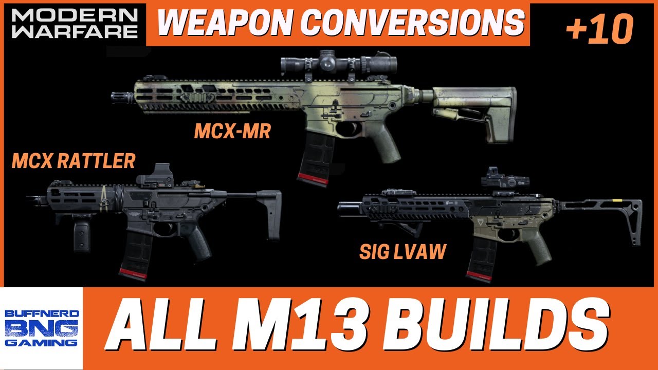 Все модификации оружия M13 — Call Of Duty Modern Warfare