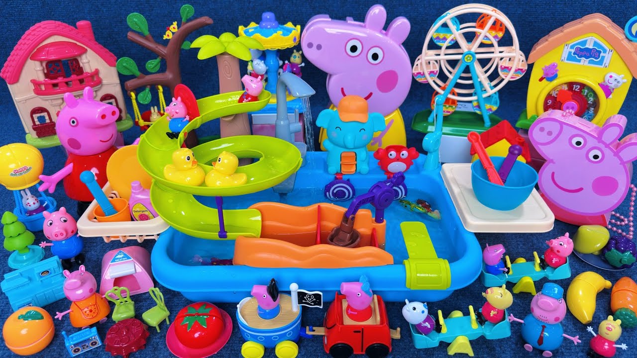 15 Minutes Satisfying with Unboxing Peppa Pig Super Slide Swimming Pool Playset ASMR｜Review Toys