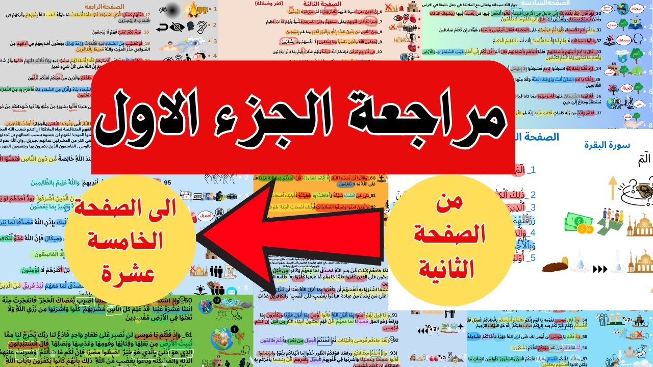 مراجعة وتثبيت الجزء الاول (لسورة البقرة ) من الصفحة 2 الى 15 Surah Al-Baqarah