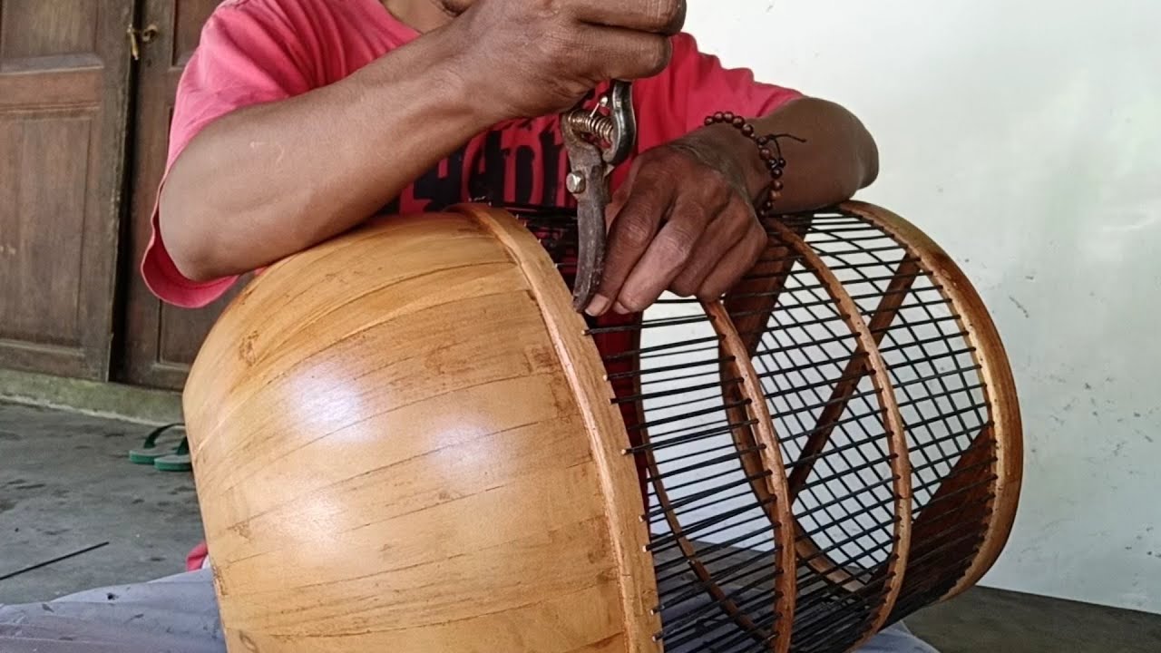 cara membuat sangkar perkutut kayu jati