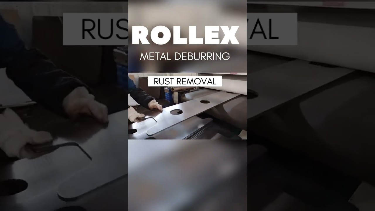 Non-stop Rust removal, Deburring sheet metal, edge rounding, and deslagging cost effectively