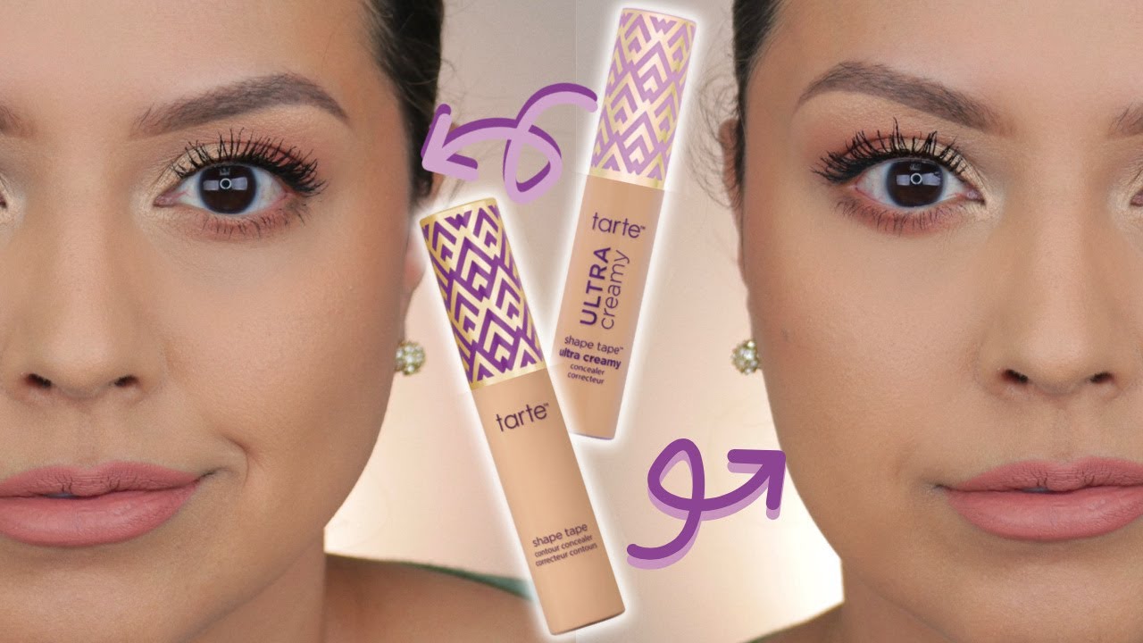 WHICH ONE IS BETTER FOR DARK CIRCLES??? TARTE SHAPE TAPE VS TARTE ULTRA CREAMY | COMPARISON