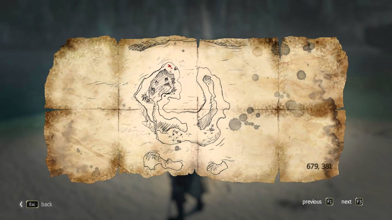 ACIV Treasure Maps leading to Buried Chests