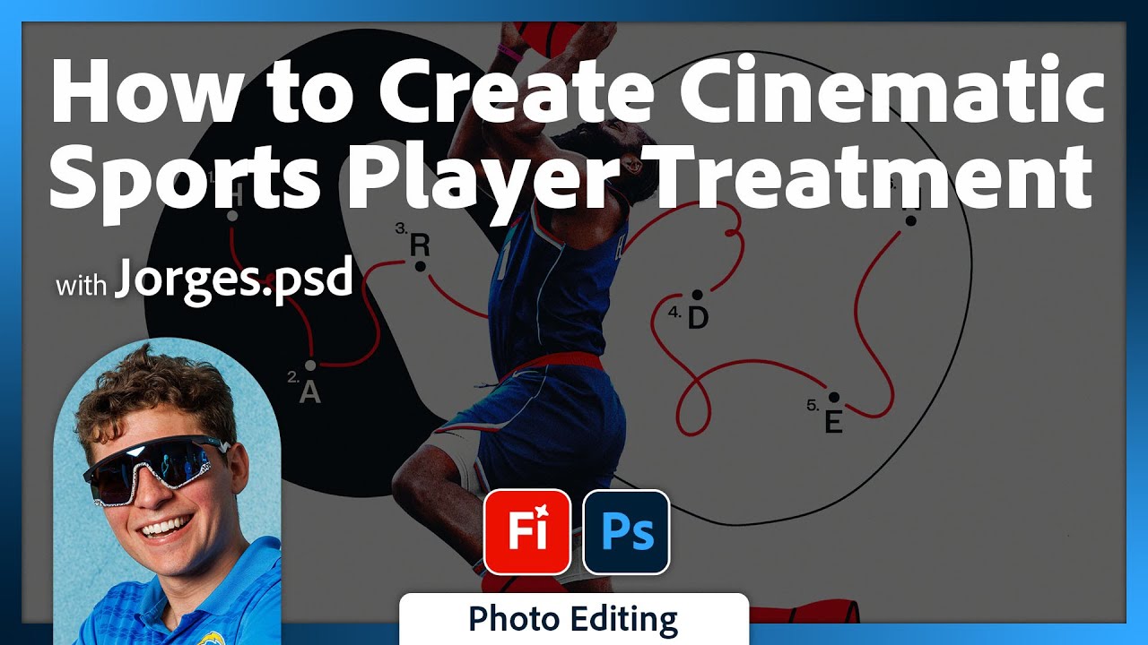 How to Create Cinematic Sports Player Treatment with Jorges.psd