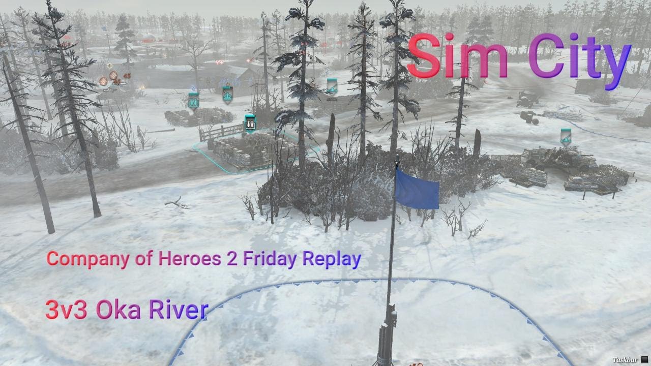 Company of Heroes 2 | Friday Cast | 3v3 Oka River Winter | Back & Forward