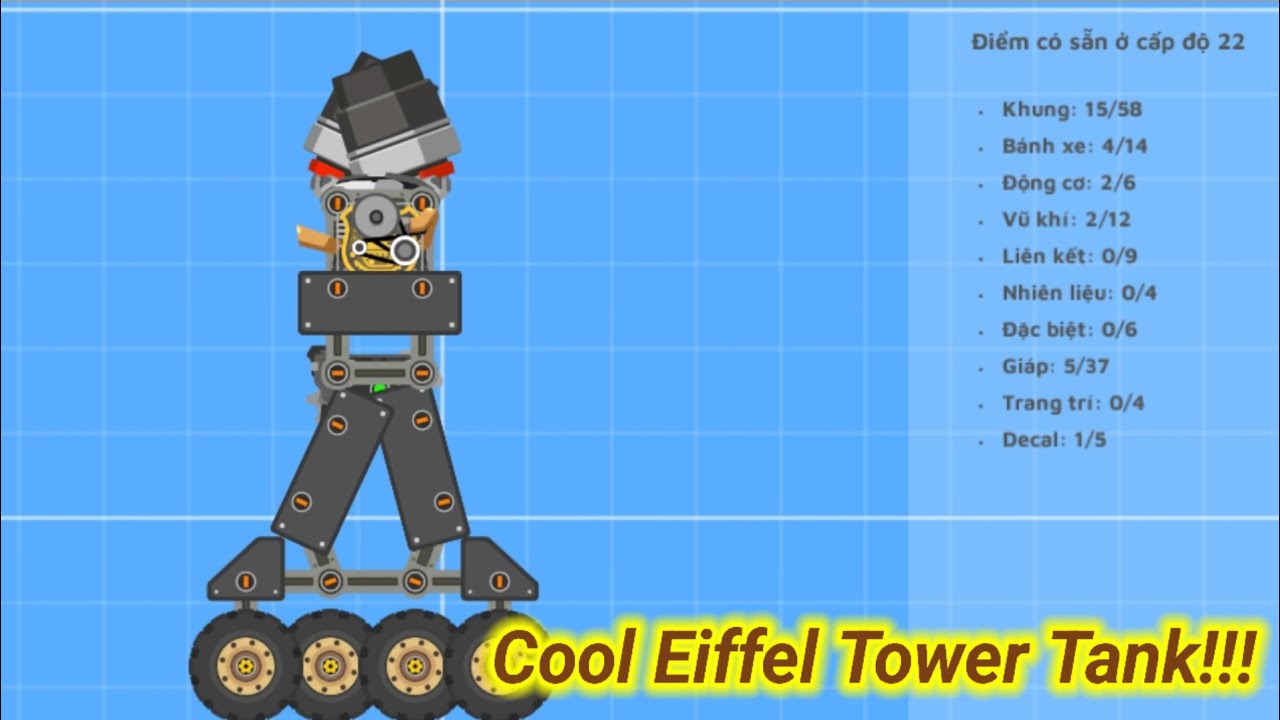 Cool Eiffel Tower Tank!!! | SUPER TANK RUMBLE.