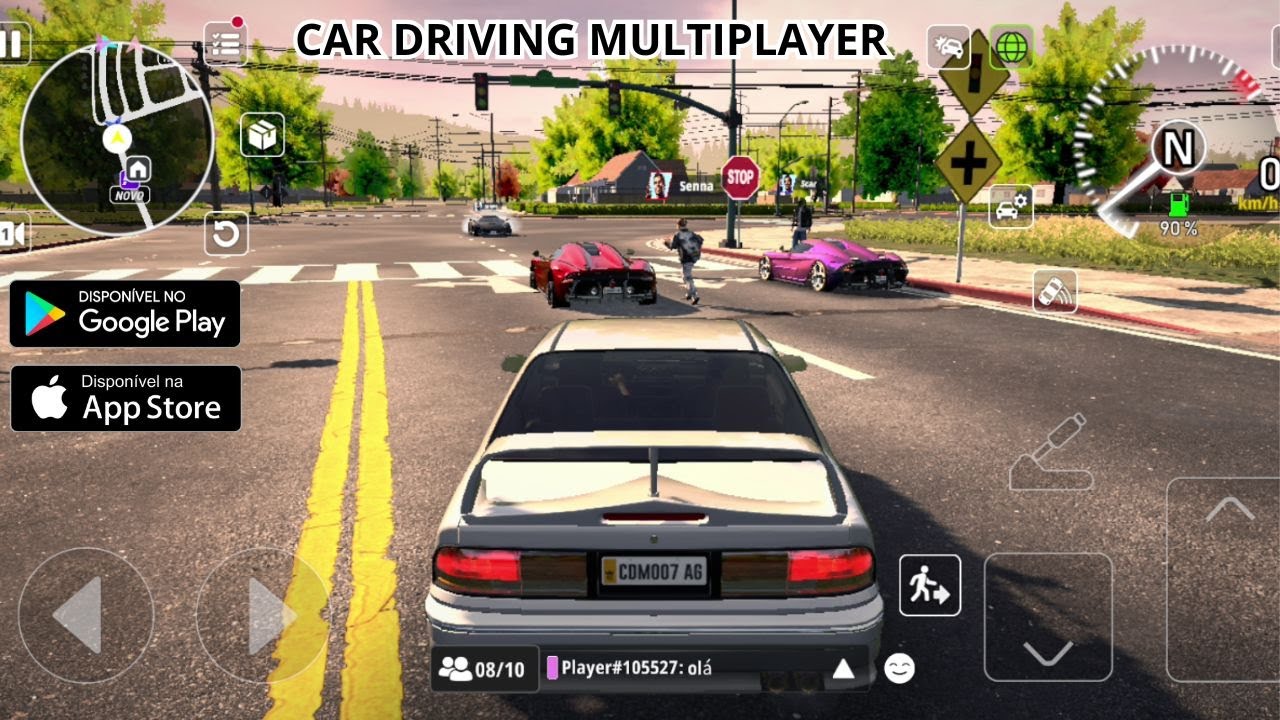 SAIU NOVO JOGO LEVE DE CARRO MUNDO ABERTO MOBILE ESTILO CAR X STREET! CAR DRIVING MULTIPLAYER