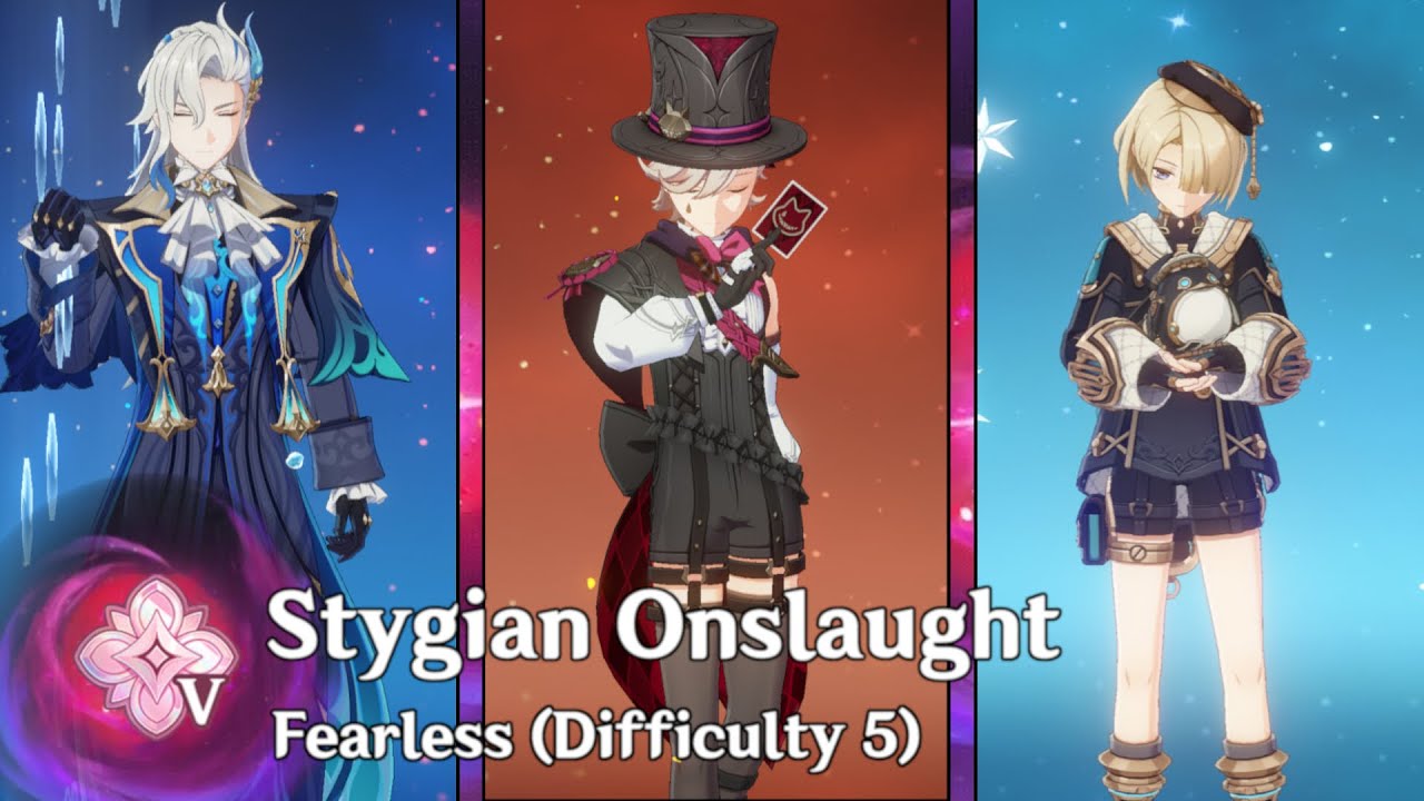 NEW 6.2 Stygian Onslaught | Fearless Lvl 5 | C0 Neuvillette, C4 Lyney, C6 Freminet | Genshin Impact