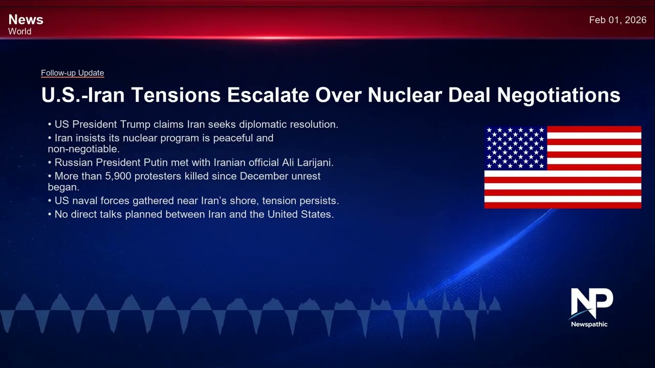 U.S. President Trump Claims Iran Seeks Diplomatic Resolution Amid Tensions (Feb 01, 2026)