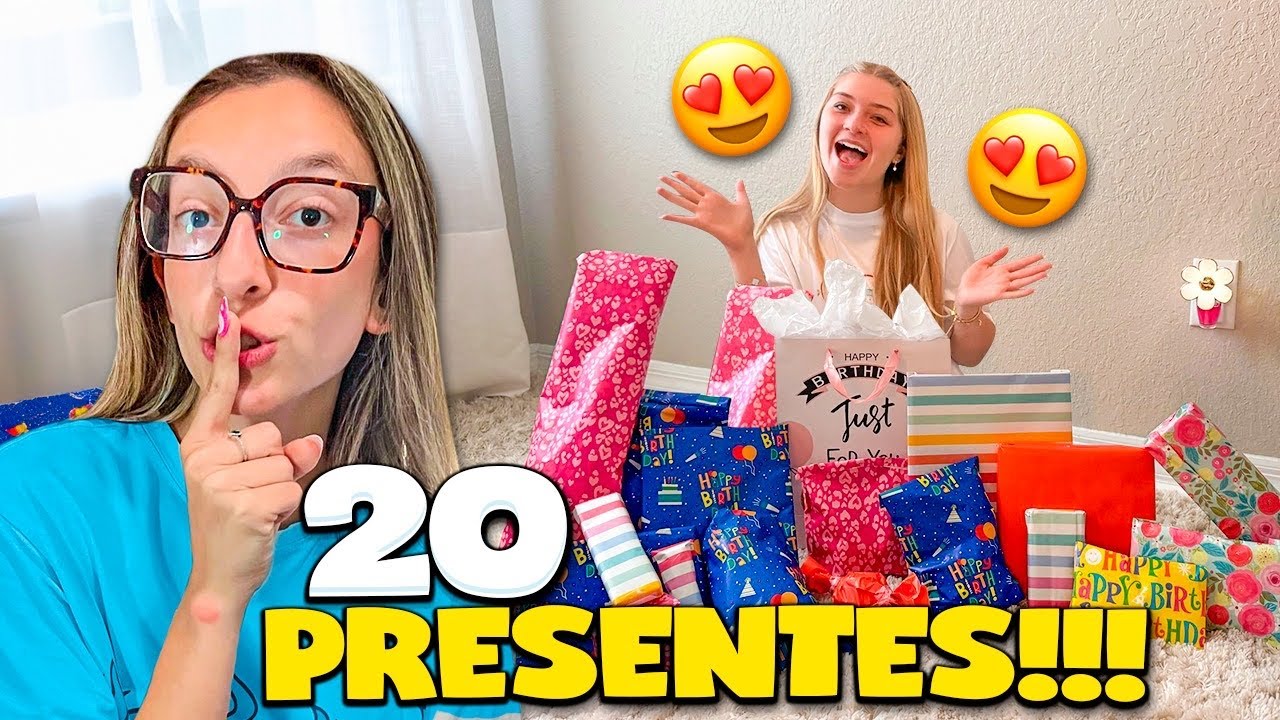 TROLAGEM 🤫 Fiz SURPRESA e DEI 20 PRESENTES de 20 ANOS para minha MELHOR AMIGA