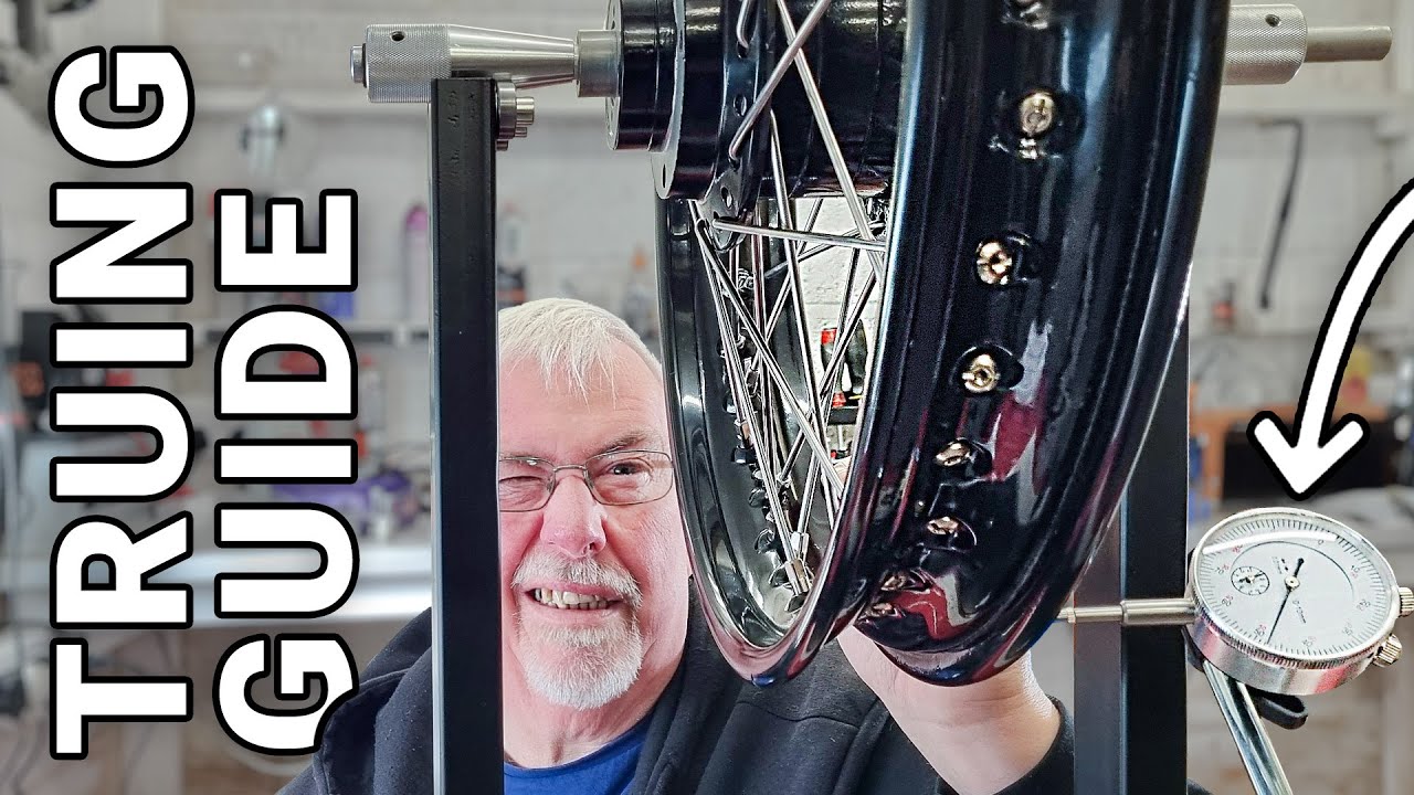 How To True a Spoked Motorcycle Wheel | Truing The Rear Wheel of my Triumph Bonneville T140V | 22
