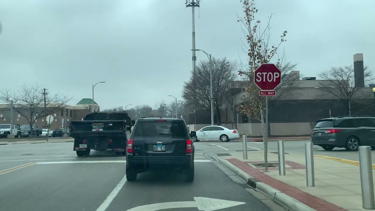 Driving trough Joliet Illinois