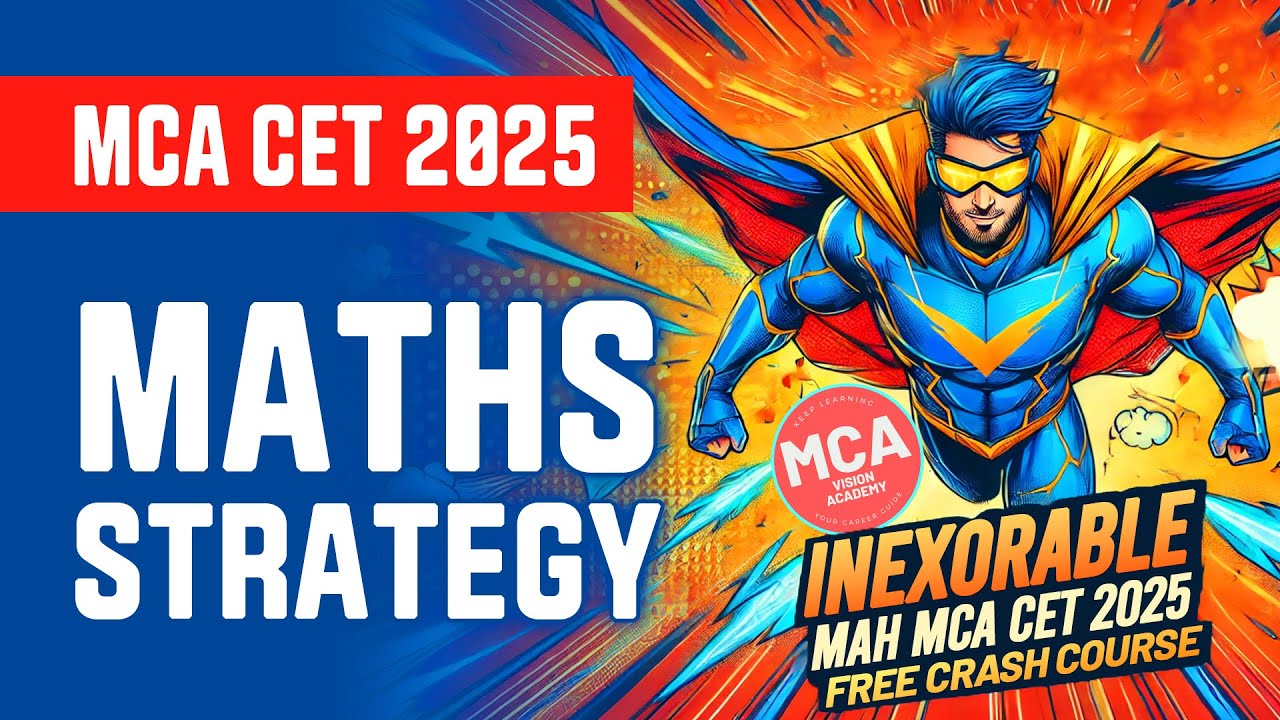 Maths Strategy for  MAH MCA CET 2025 📈 Which topics to study 🔥