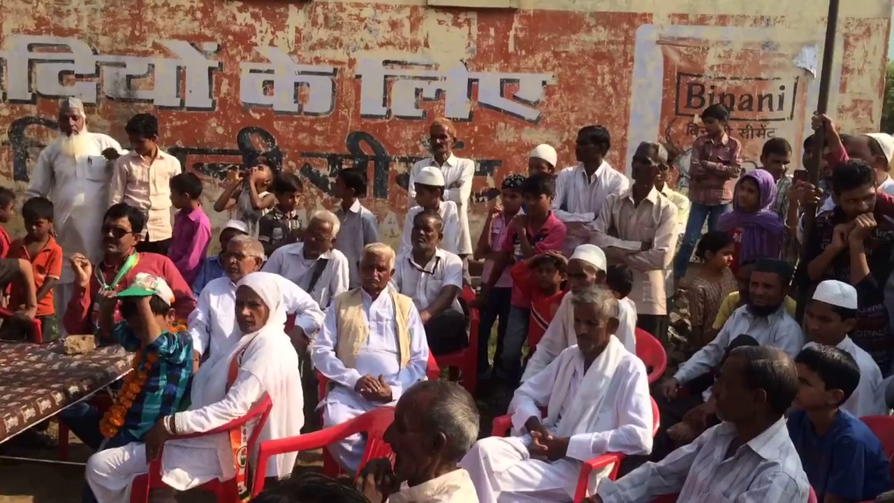 Addressing public in Bijnor as election coordinator 2