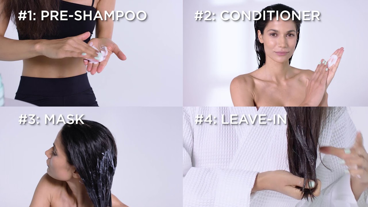 Gliss 4-in-1 performance treats hair care tutorial