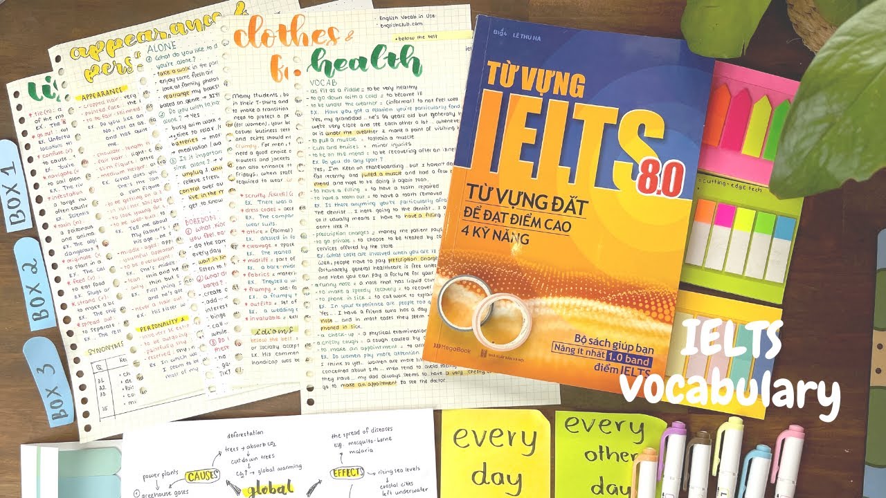 Cách học từ vựng IELTS hiệu quả: Level 1 tới level 5 | IELTS Vocabulary