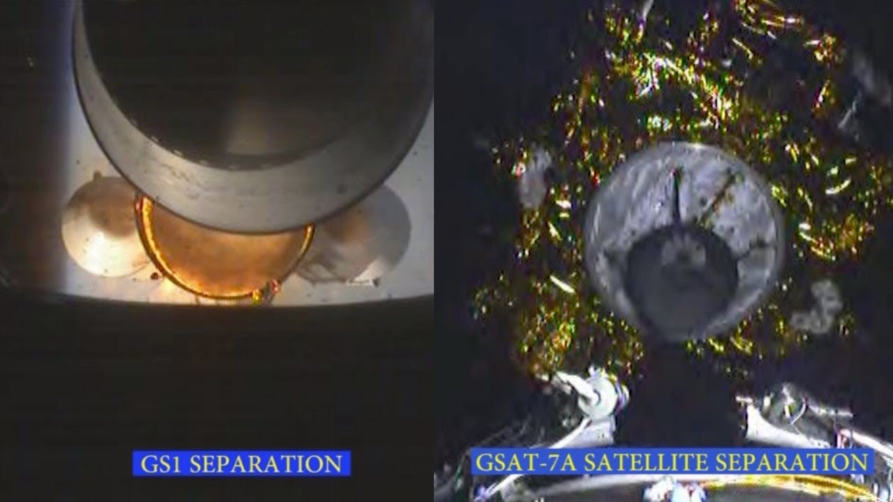 GSLV-F11/GSAT-7A Onboard Camera View