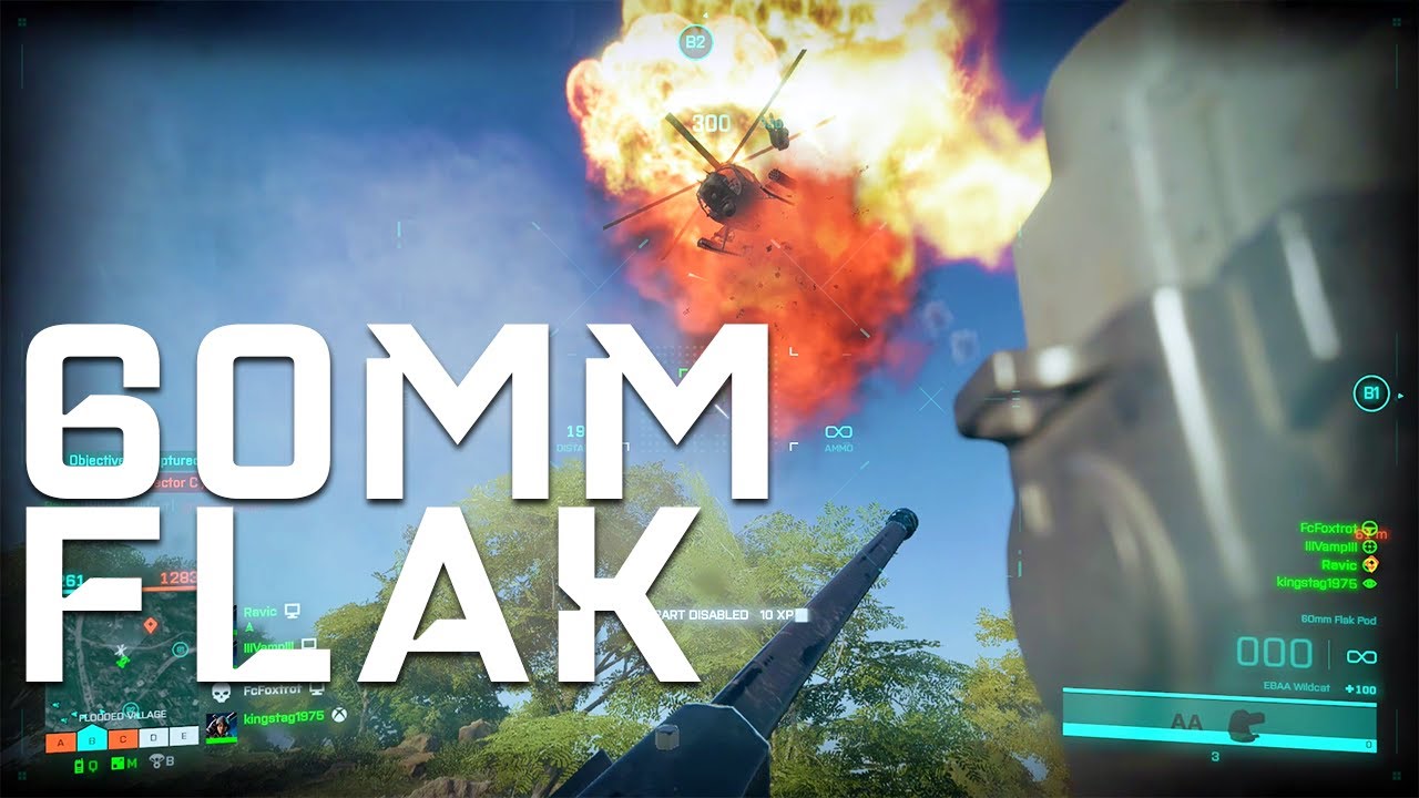 60MM FLAK Shreds Battlefield 2042 (EBAA Wildcat)