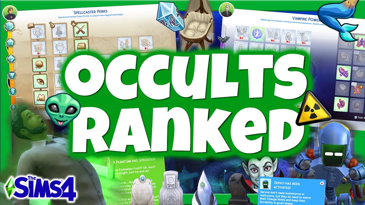 ⚠ RANKING ALL SIMS 4 OCCULTS BEFORE WEREWOLVES ARRIVE 🤓 | Sims 4 Life States & Occults | Chani_ZA