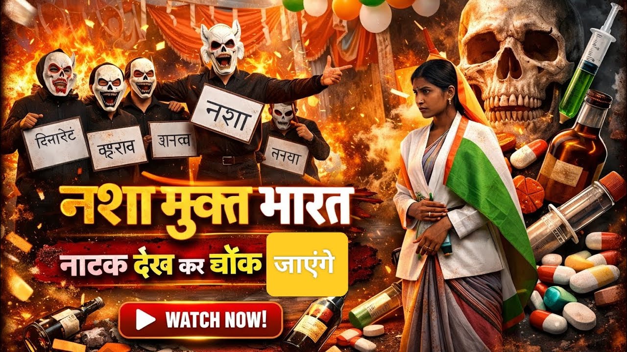 नशा मुक्त भारत | 😱दिल दहला देने वाला नाटक | Drug Addiction Awareness Drama | School Performance