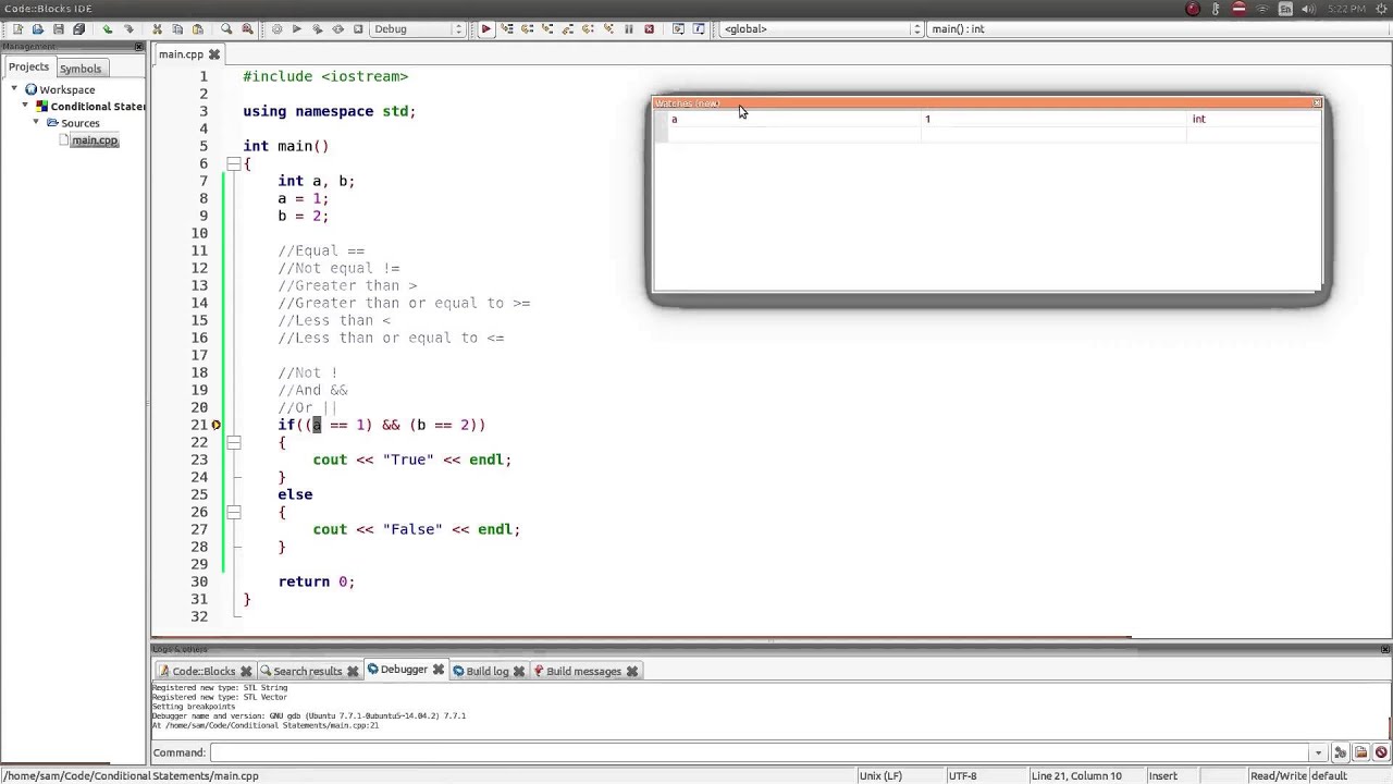 Conditional Statements