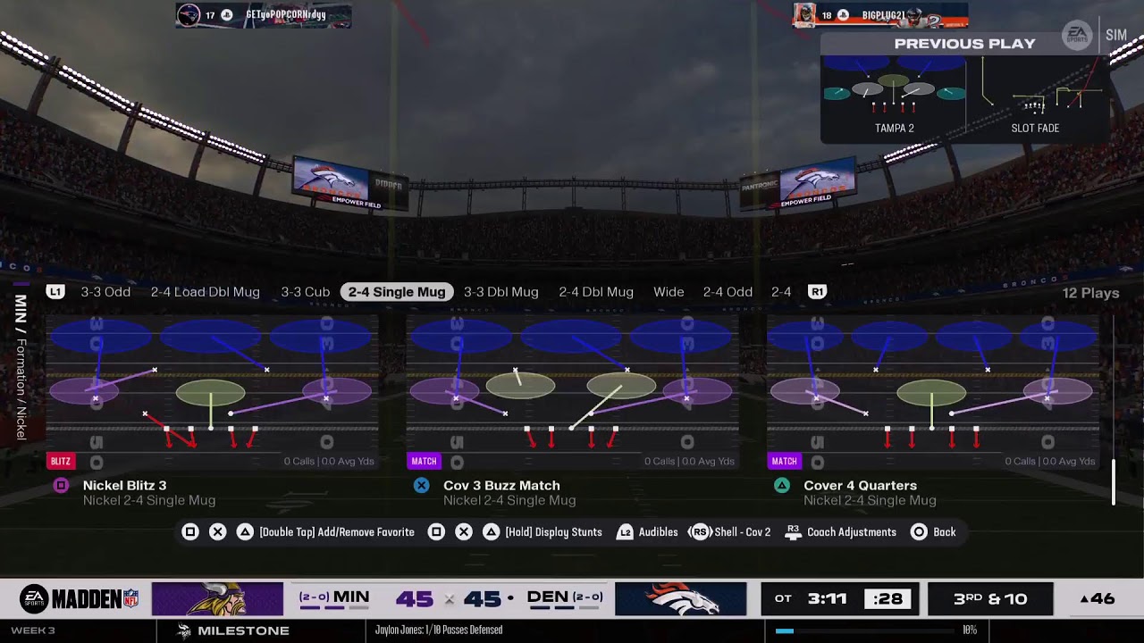 PFLF S3 W3: @ Denver Broncos