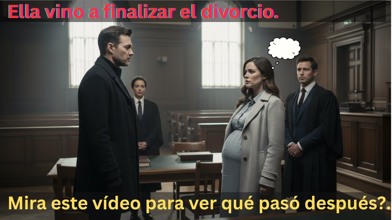 Ella vino a finalizar el divorcio — él se quedó paralizado al verla embarazada de 7 meses