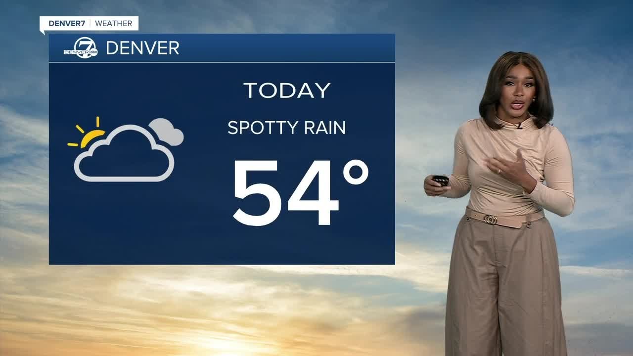 Spotty showers and clouds for Denver; sunshine takes over Monday