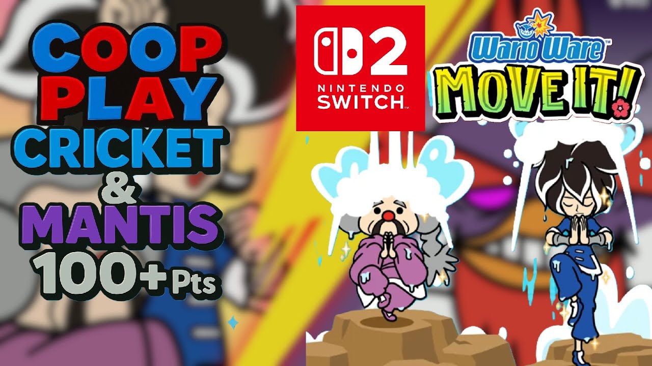 WarioWare: Move It! | 2 Player 100+ Pts | Cricket & Mantis (Nintendo Switch 2)