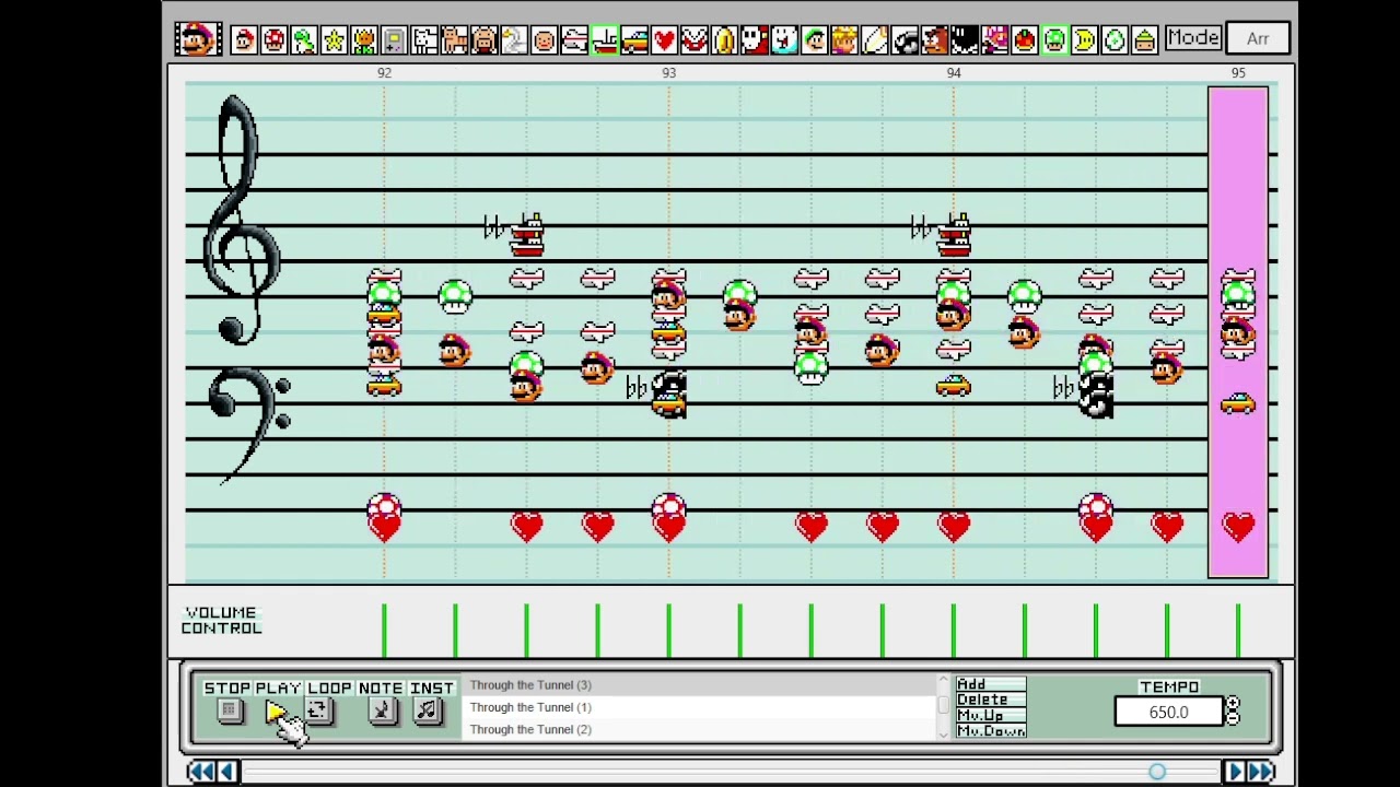 Mario Paint | Through the Tunnel - Kirby and the Forgotten Land