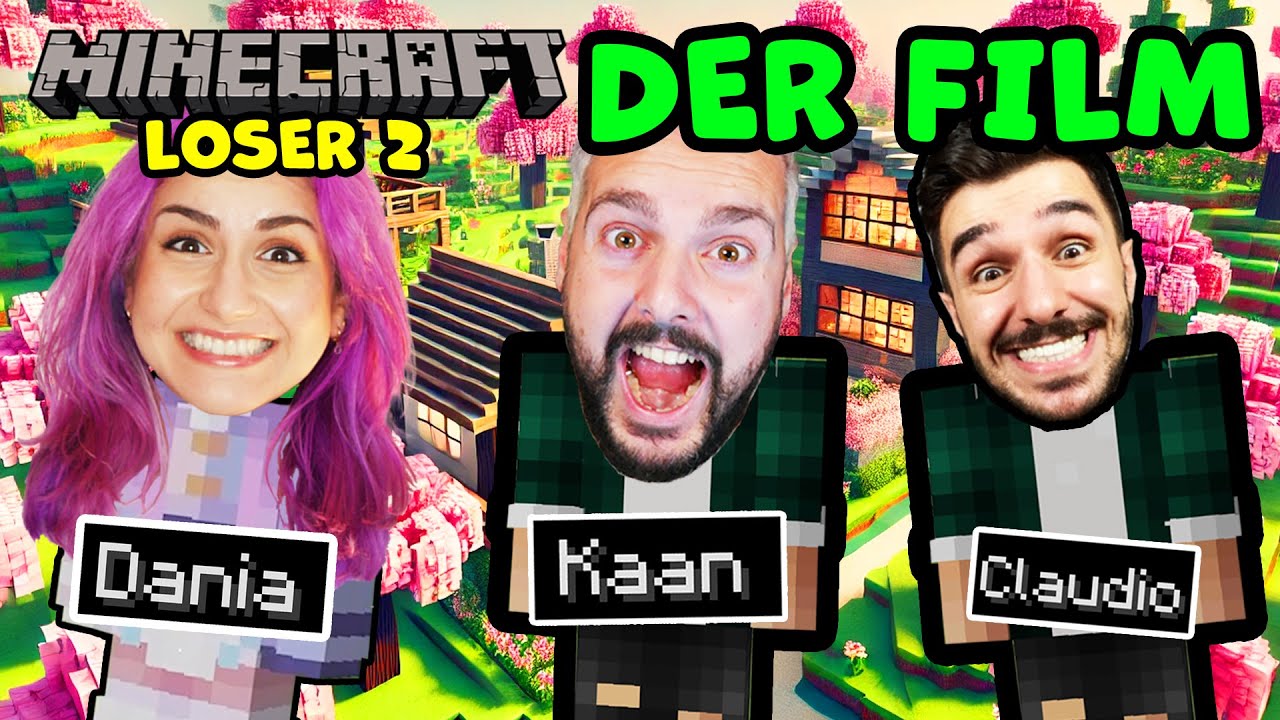 DER XXL MINECRAFT LOSER FILM! 3 Freunde auf verlorener Mission (Kompletter Film)