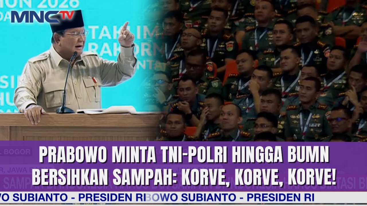 Indonesia Darurat Sampah, Presiden Prabowo Perintahkan TNI-Polri hingga Kementerian Bersihkan Sampah