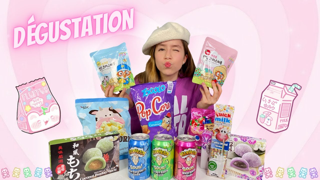 Je teste de la nourriture coréenne, japonaise, américaine Kawaii 😍