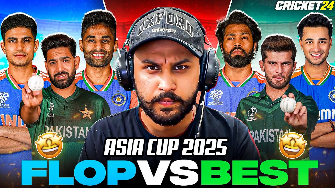 RCB's lowest IPL score in Danger 💀 ASIA CUP 🏆 FLOP vs BEST XI - Cricket 24