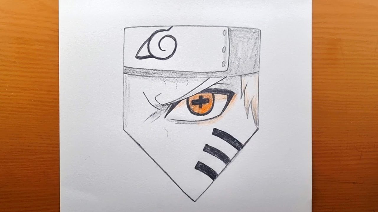 Cómo dibujar el ojo de Naruto de los Seis Caminos en Modo Sabio |Tutorial de dibujo de ojos de anime