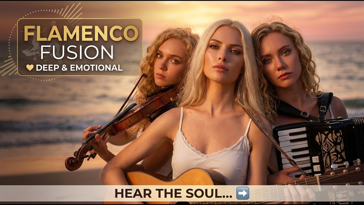 The Most Beautiful Fusion!! Flamenco, Accordion And Violin in Beautiful Spain