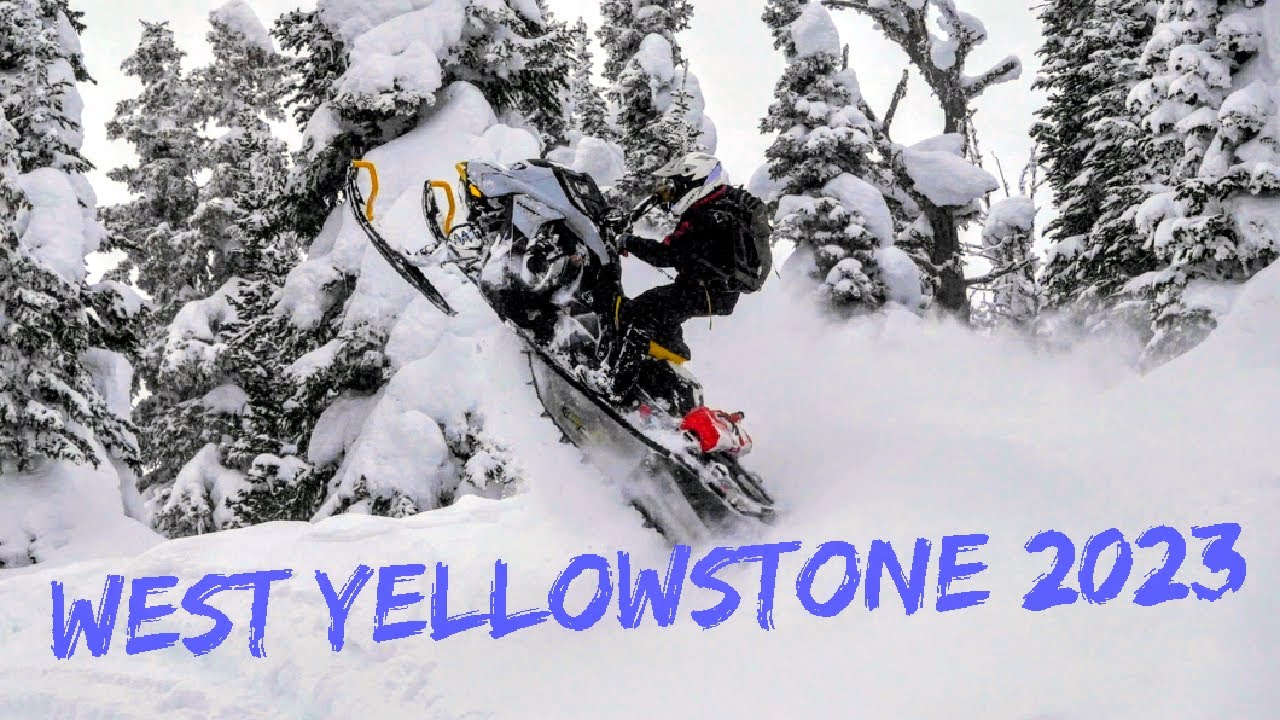 West Yellowstone Snowmobiling (WE CRASHED A RENTAL SLED)