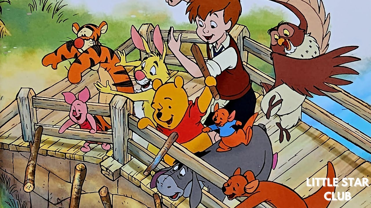 Winnie the Pooh • The Pooh Sticks Game Read-aloud for Kids!