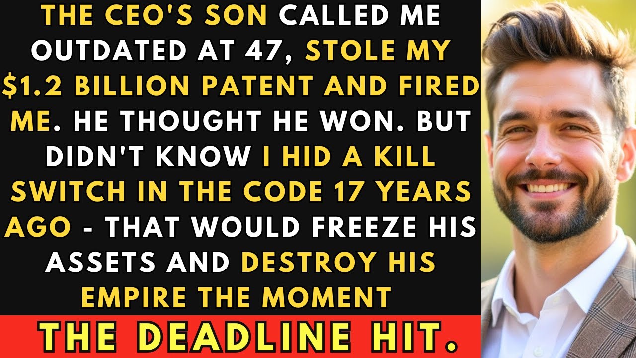 CEO's Son Fired Me at 47, Stole My $1.2B Patent—I Revoked License & Froze His Assets