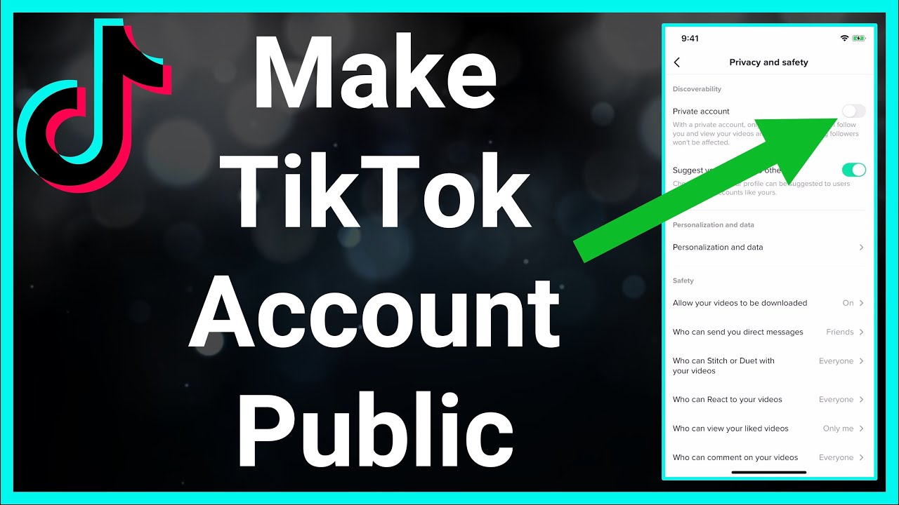 How To Make Your TikTok Account Public