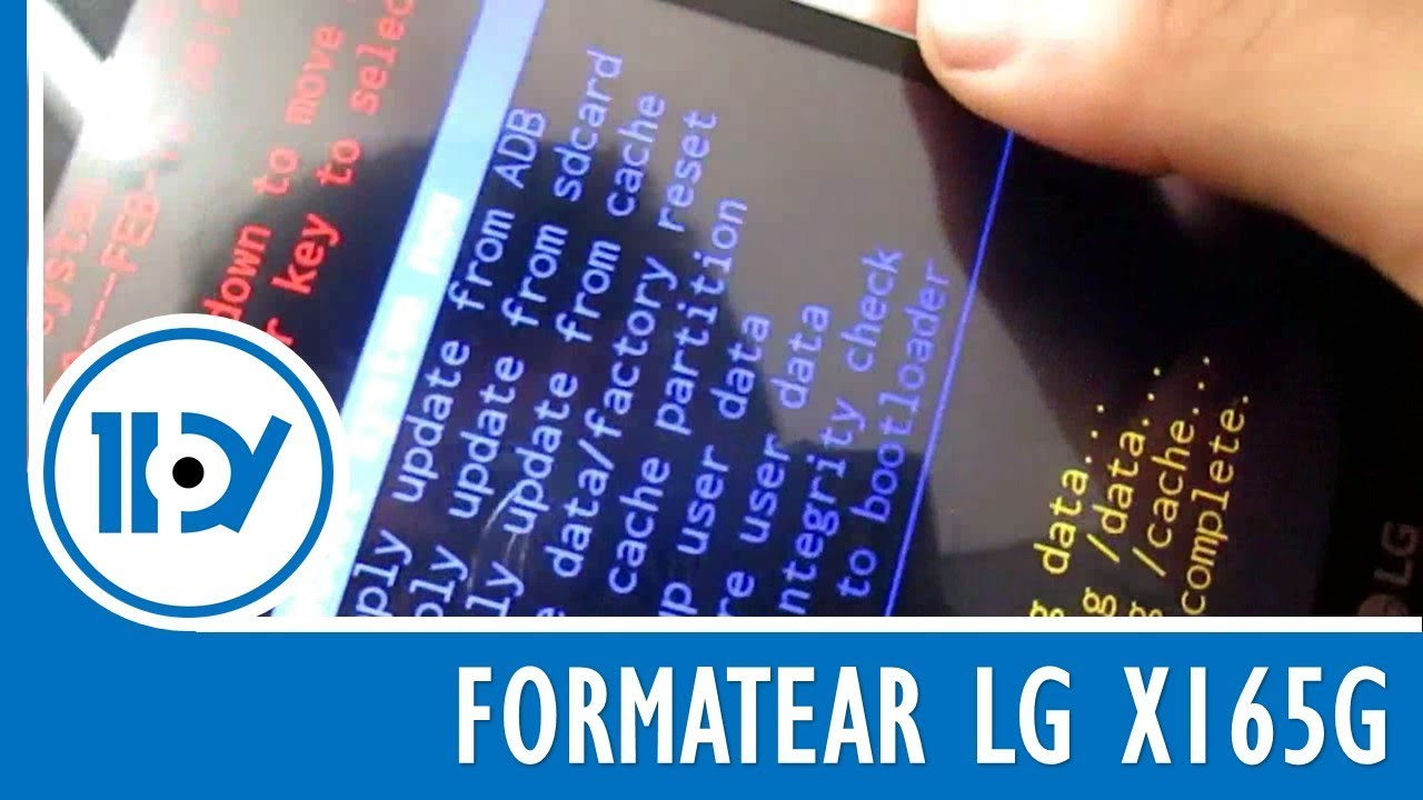Formatear LG X165G