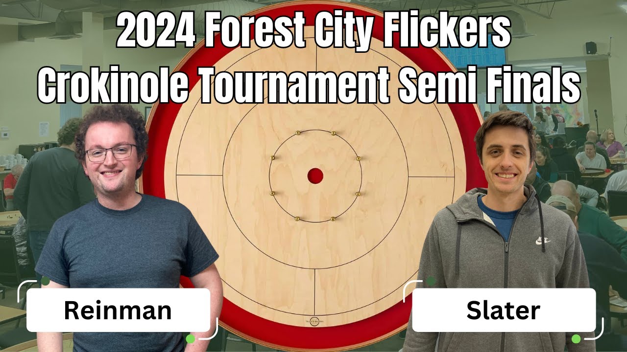 Полуфинал турнира Forest City Flickers Crokinole 2024 года — Рейнман против Слэйтера
